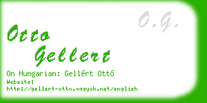 otto gellert business card