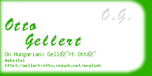otto gellert business card